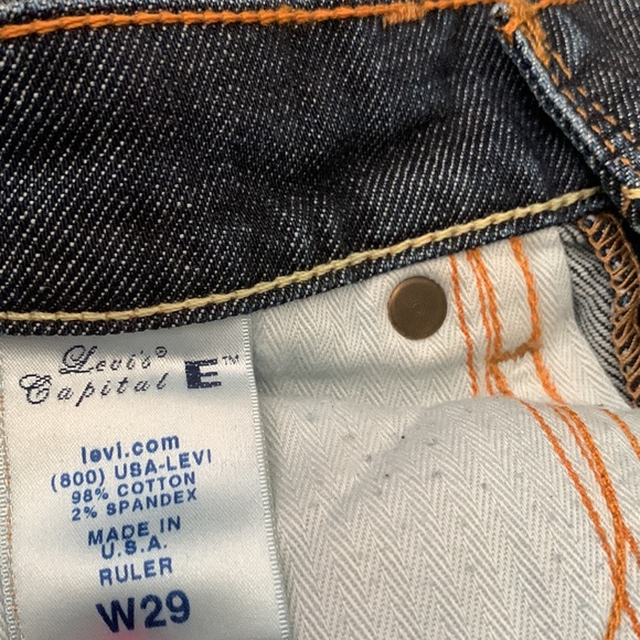 LEVIS CAPITAL E RULER JEANS - Picture 10 of 12